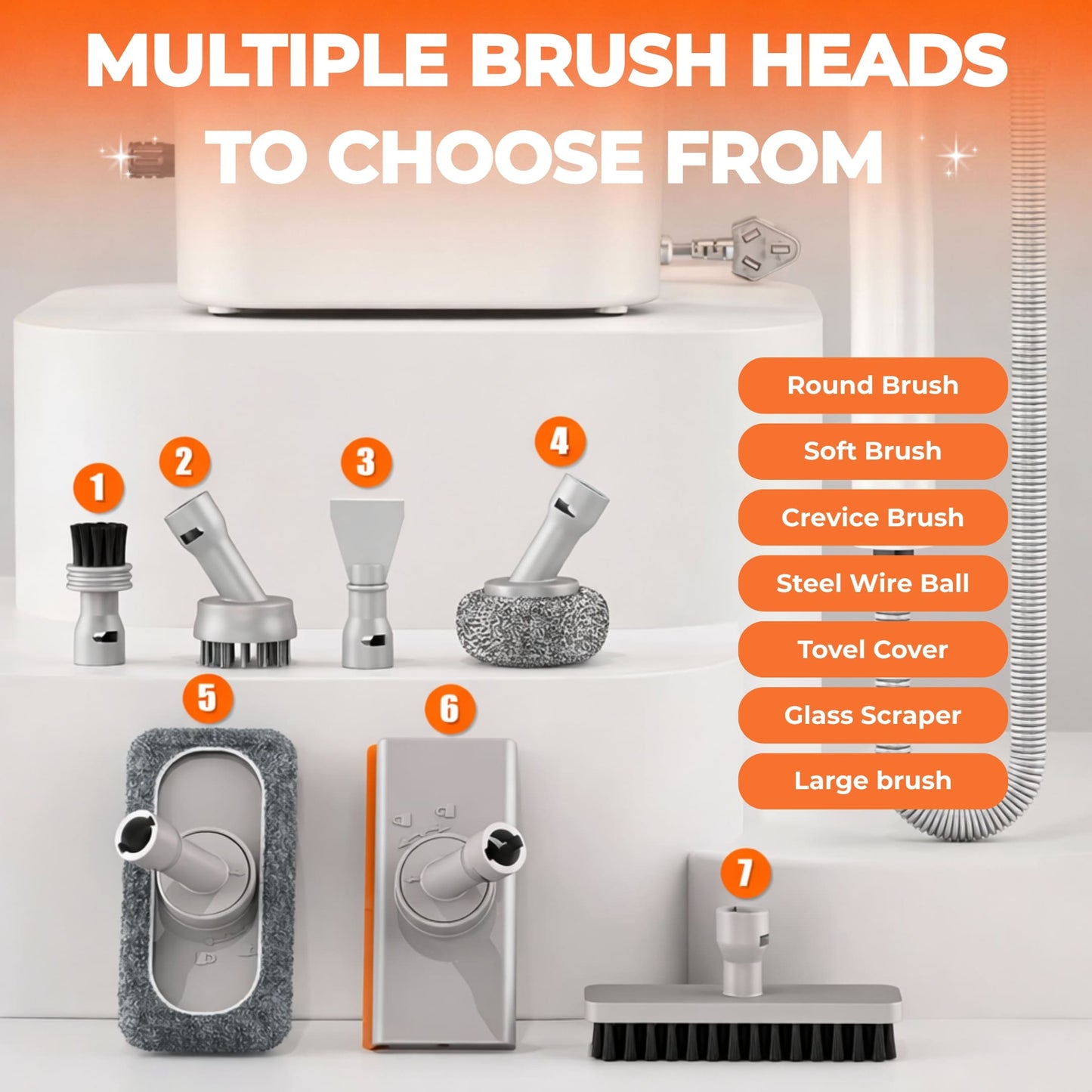 8-in-1 Multi-Surface Steam Cleaner