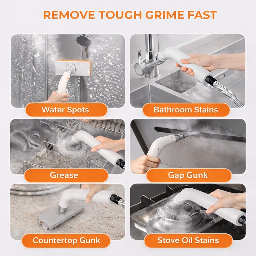 8-in-1 Multi-Surface Steam Cleaner