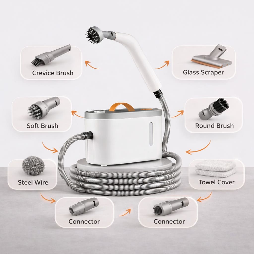 8-in-1 Multi-Surface Steam Cleaner